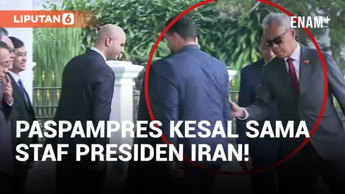 VIDEO: Paspampres Kesal! Staff Iran 'Ganggu' Jokowi