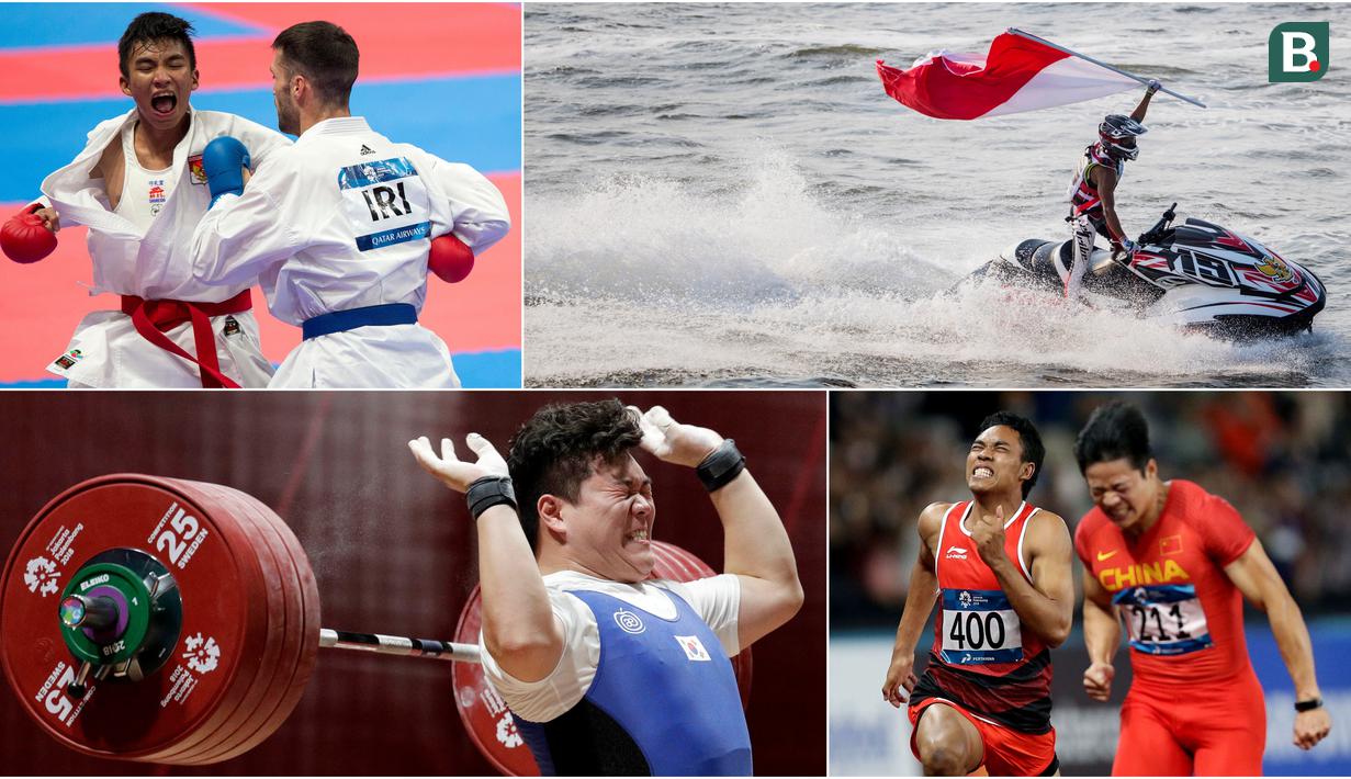 Berikut ini kumpulan momen menarik perhelatan akbar Asian Games sepanjang hari Minggu 26 Agustus 2018. (Foto-foto Bola.com)