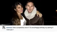 Messi Ucapkan Selamat Ultah Kekasihnya Via Instagram