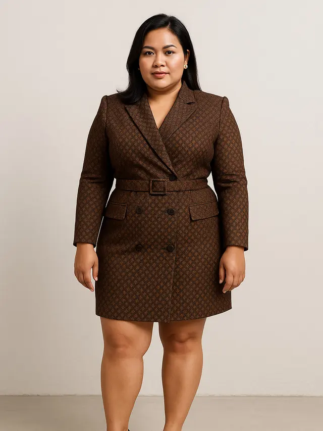 Model Baju Batik Wanita Gemuk agar Terlihat Ramping (Foto: ChatGPT)