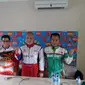 Amir Mahpud dari Esi Shadaff Mandiri Motorsport (tengah) jadi juara di kelas Master Max kejurnas Karting seri 1 (istimewa)