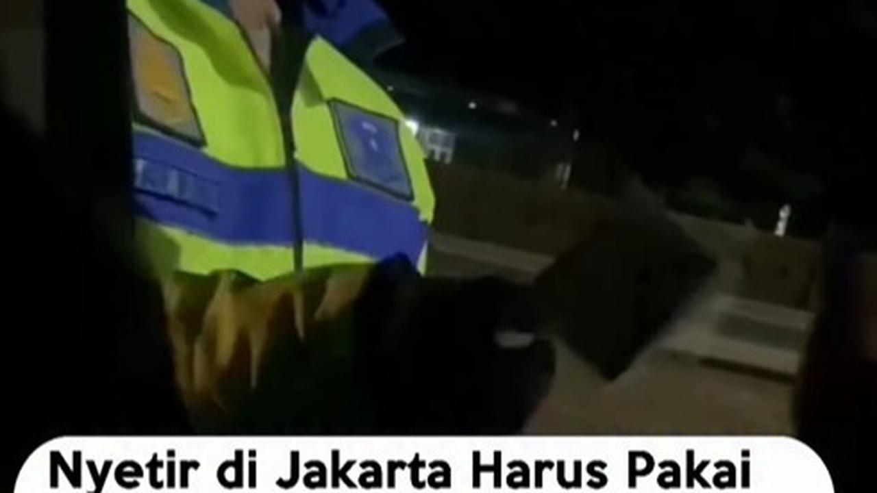 viral polisi pertanyakan sim non-jakarta ke pengendara