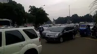 Hokben Stasiun Gambir Kebakaran, Lalu Lintas Macet Total