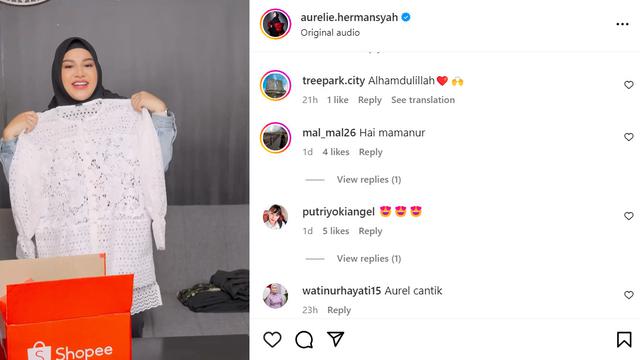 Postingan Aurel Hermansyah