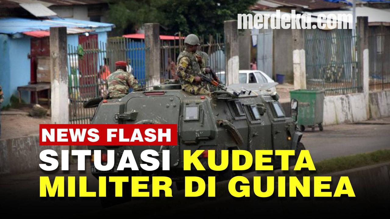 VIDEO: Kudeta Militer di Guinea, Rakyat Berpesta Presiden Ditangkap
