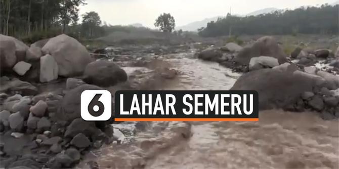 VIDEO: Lahar Gunung Semeru Tutupi Jalan, Satu Dusun Terisolir