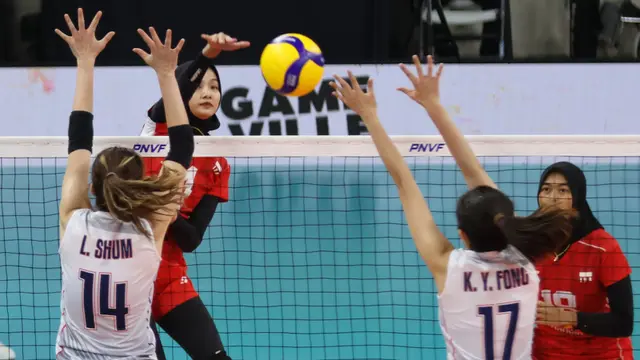 Foto: Jalani Laga Pembuka Grup B, Timnas Voli Putri Indonesia Langsung Tumbang dari Hong Kong di AVC Challenge Cup 2024