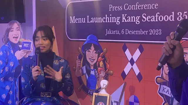 Fuji An menjelajahi dunia kuliner  bersama Kang Seafood 357.