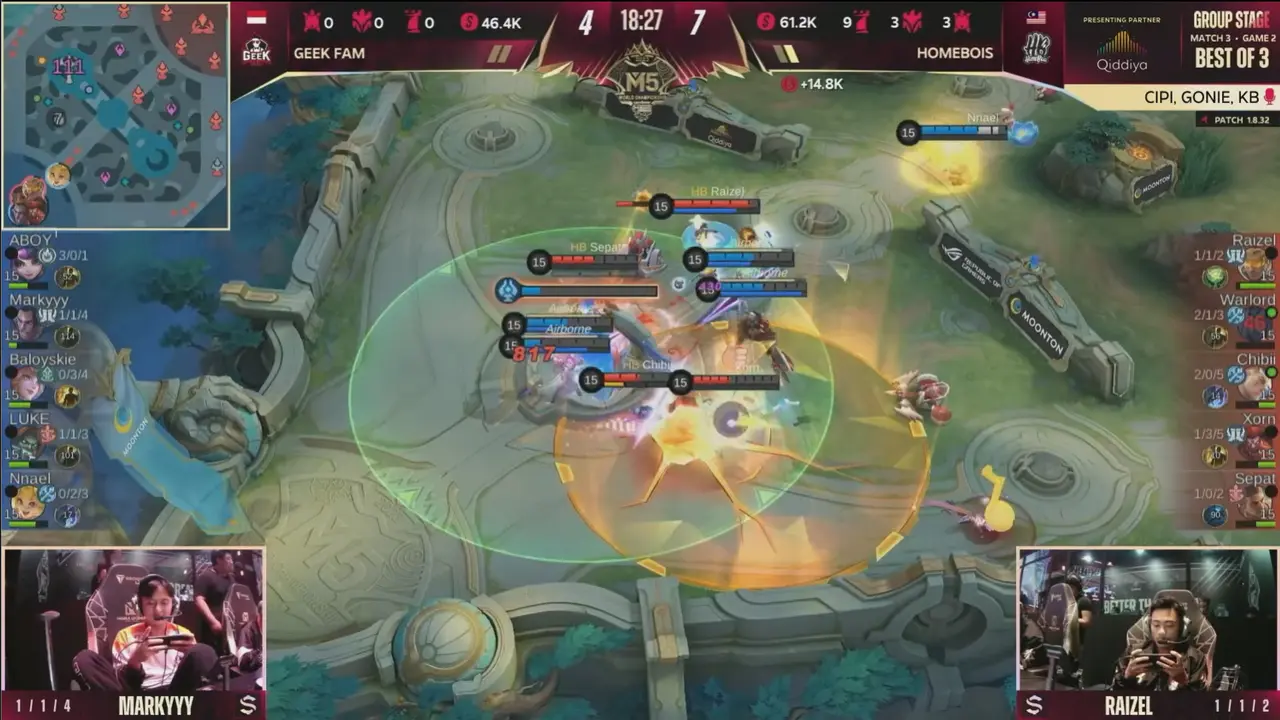 Hasil M5 World Championship 2023: Geek Fam Kalah Telak dari Homebois