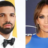 Drake mencurahkan isi hatinya mengenai rasa kehilangan Jennifer Lopez lewat lagunya yang berjudul Diplomatic Immunity. (Taylor Hill/FilmMagic / Jason LaVeris/FilmMagic)