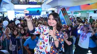 Product Ambassador Vivo Indonesia, Prilly Latuconsina, pada acara Vivo S1 Pro Live Experience Tour 2019