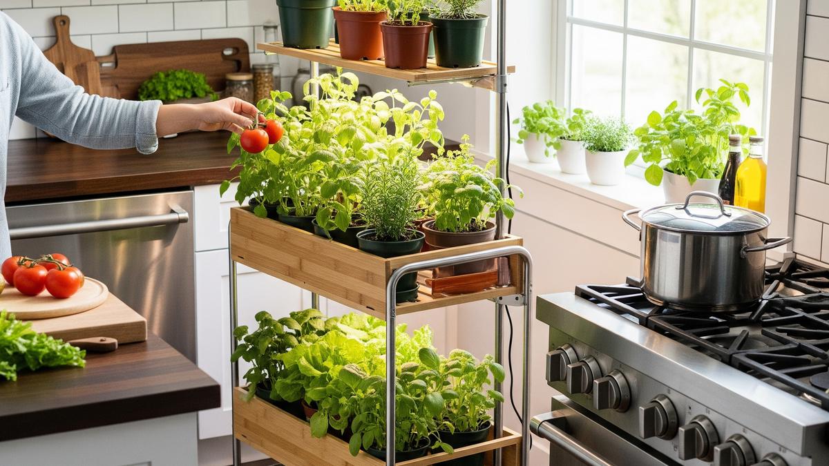 10 Model Kebun Sayur Rumahan yang Menyatu sama Dapur, Mempermudah Akses Memasak