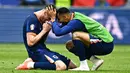Belanda baru bisa menyamakan kedudukan pada menit ke-29 lewat gol yang dicetak Cody Gakpo. (GABRIEL BOUYS/AFP)