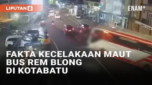 VIDEO: Fakta Kecelakaan Maut Bus Rem Blong di Kota Batu Tewaskan 4 Orang