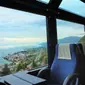 Kereta panoramic&nbsp;Golden Pass Panoramic MOB di Swiss. (dok. Instagram @mob.goldenpass/https://www.instagram.com/p/CPnmS_RgieY/)