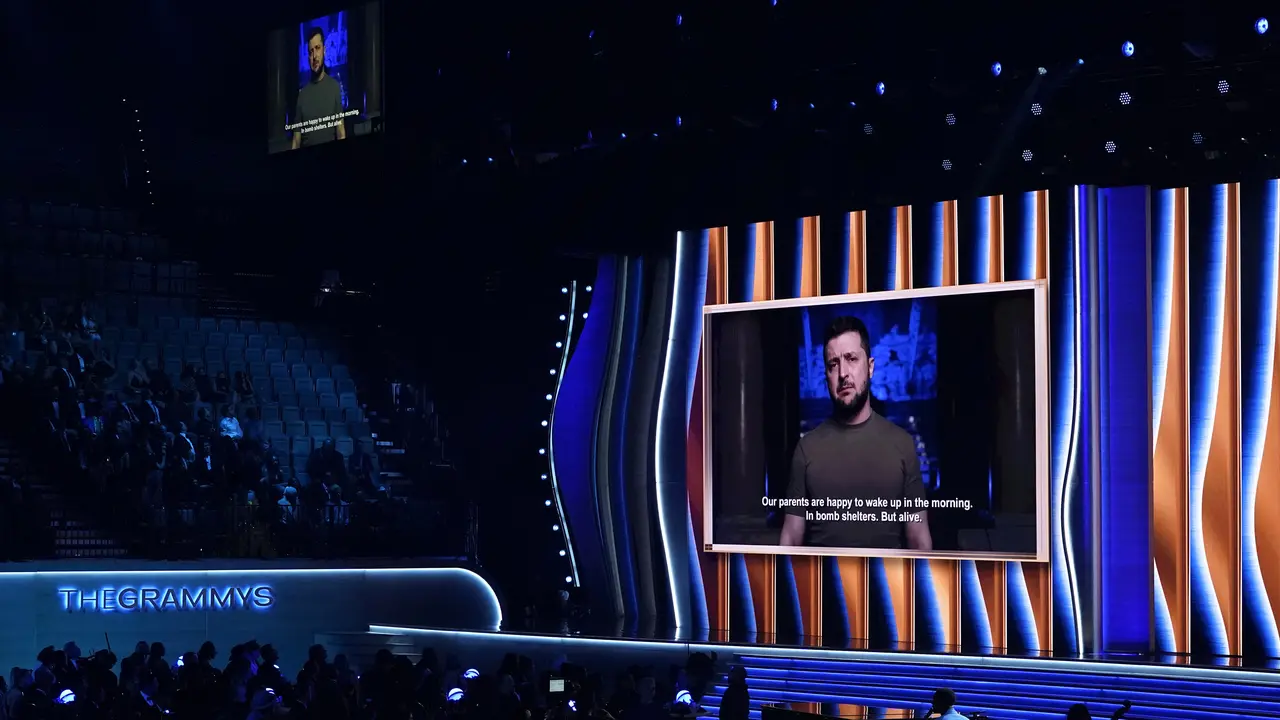 Presiden Ukraina Muncul di Grammy Awards 2022, Bicara Musik dan Perang
