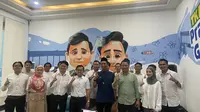 Direktur Eksekutif RK Ecosystem, Darul Husaini, saat jumpa pers di Markas Pusat TKN Fanta Jakarta, Rabu (25/9/2024). (Liputan6.com/Muhammad Radityo Priyasmoro)