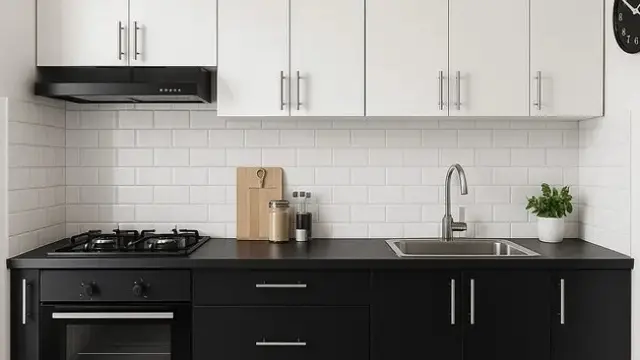 Model Dapur Rumah Type 36 Sederhana dengan Kabinet Gantung