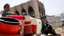 Kementerian Kesehatan Gaza telah mengeluarkan peringatan keras pada Rabu (14/5/2025) tentang krisis air yang semakin parah di wilayah Palestina yang terkepung. (Bashar Taleb/AFP)