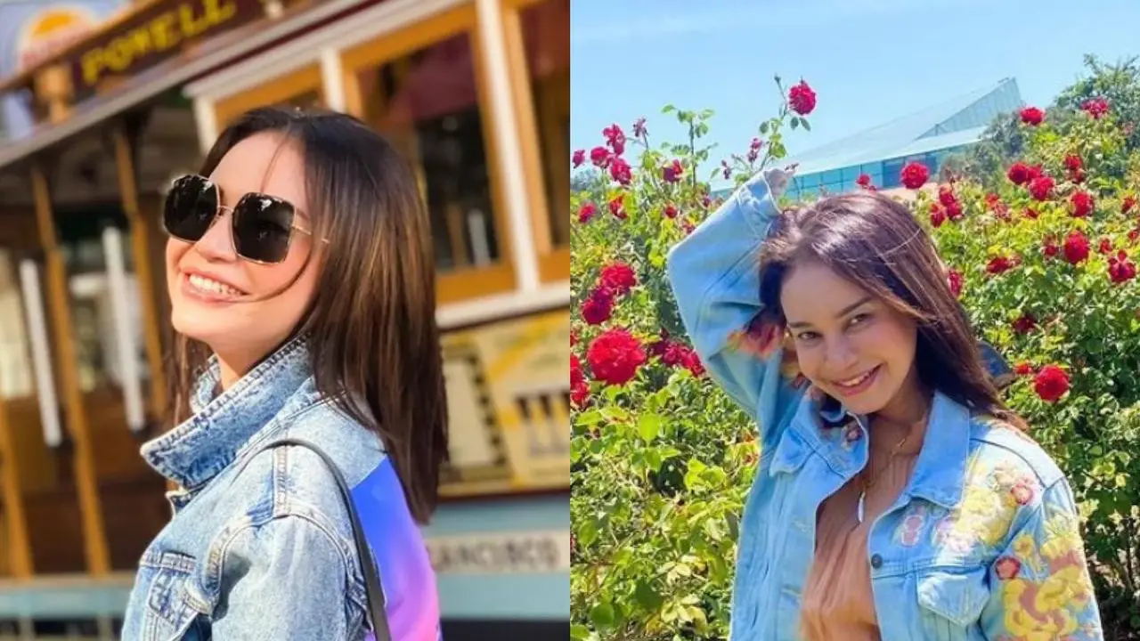 9 Potret OOTD Rossa Liburan di Amerika Bareng Anak, Menawan bak Anak Muda