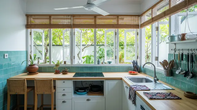 Inspirasi Dapur Kecil untuk Memasak Lama Tanpa Terasa Panas/Foto: AI Generated