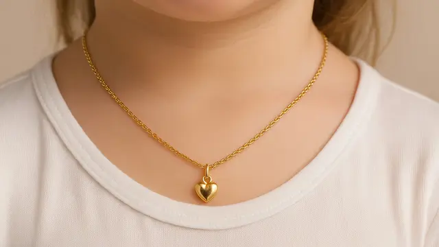 7 Model Kalung Emas Anak Perempuan 2 Gram yang Imut, Ringan dan Aman Dipakai Sehari-hari