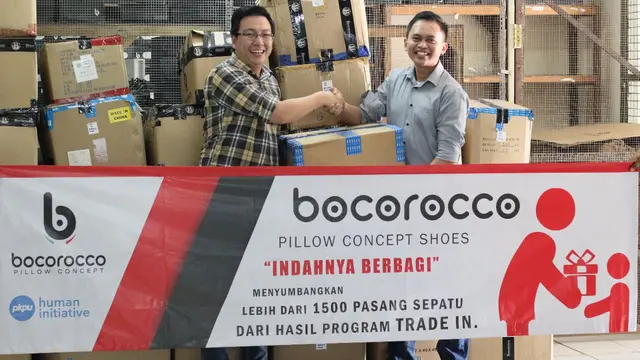 Bocorocco mengadakan acara Trade in, yaitu “Sepatu bekas Anda kami hargai Rp 1.000.000,-