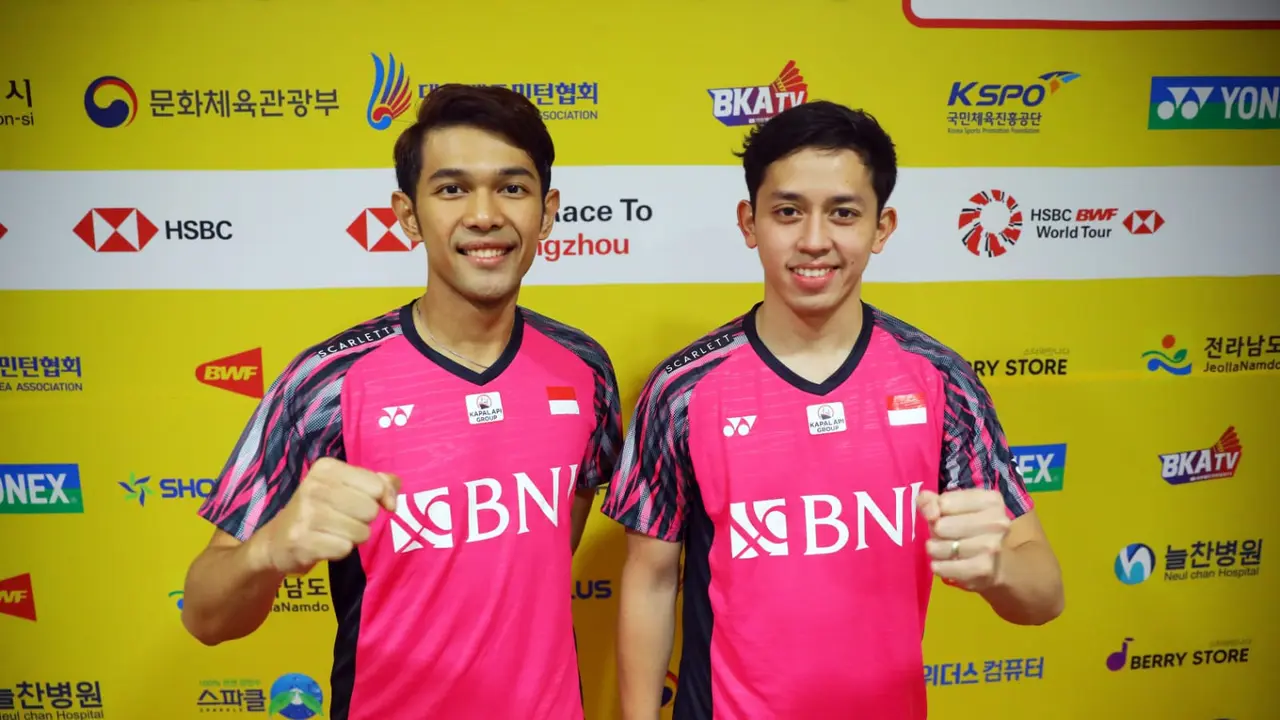 Foto pasangan Fajar Alfian/Muhammad Rian Ardianto