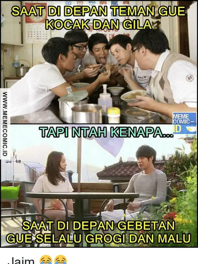 6 Meme Momen Salah Tingkah dengan Gebetan Ini Bikin Tepuk Jidat