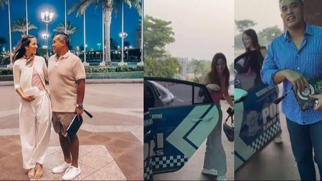 Momen Nia Ramadhani dan Ardi Bakrie Naik Mobil Polisi, Ini Sebabnya
