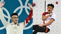 Dua Emas Bersejarah! Veddriq Leonardo dan Rizki Juniansyah Bawa Indonesia Berjaya di Olimpiade Paris 2024 (AFP/Fabrice Coffriri) (Miguel MEDINA/AFP)