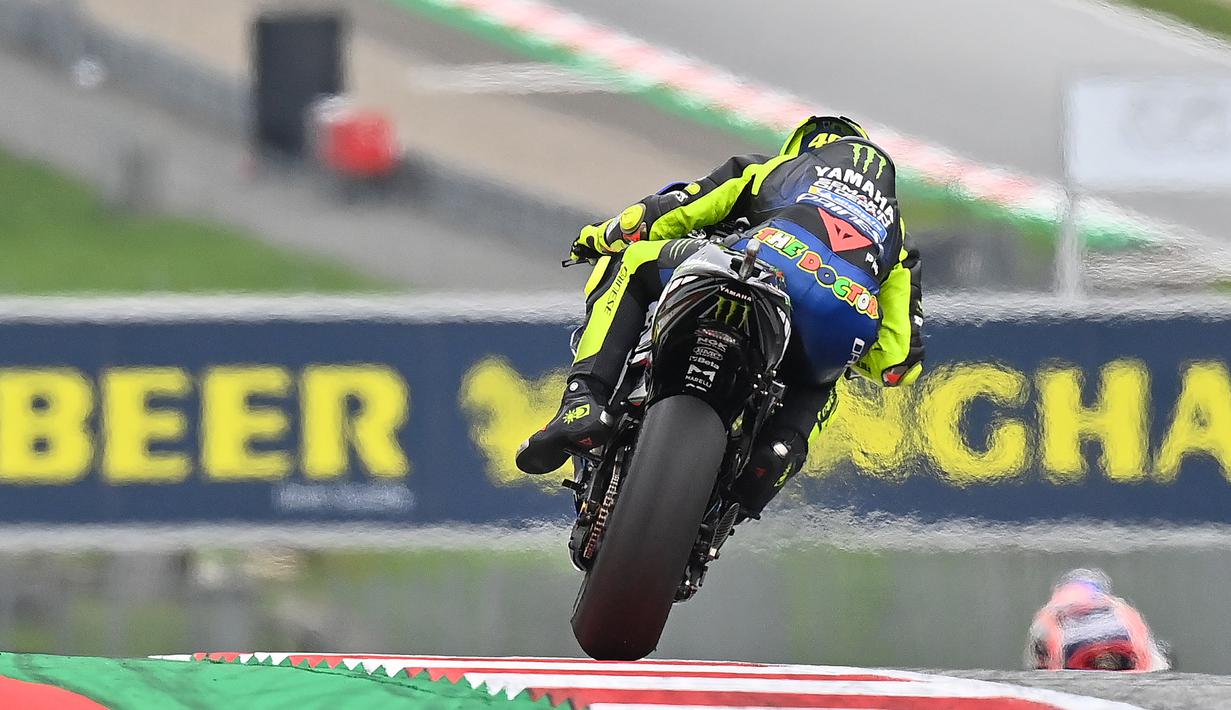 Foto Maverick Vinales Tercepat Di Fp3 Motogp Austria Valentino Rossi Gagal 10 Besar Motogp Bola Com