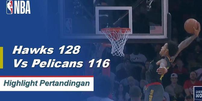 Cuplikan Pertandingan NBA : Hawks 128 vs Pelicans 116