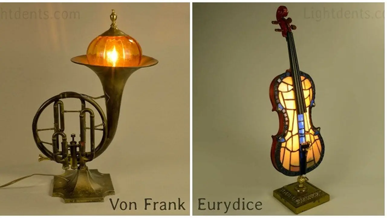 Seniman Ini Ubah Alat Musik Jadi Lampu Hias, 7 Hasilnya Unik Banget