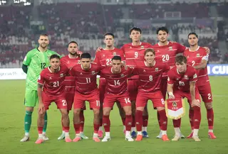 Starting XI Timnas Indonesia saat menghadapi Singapura dalam laga pertama Grup A FIFA ASEAN Cup 2026 di Stadion Utama Gelora Bung Karno, Jakarta, Jumat (25/9/2026). (KLY/Budy Santoso)