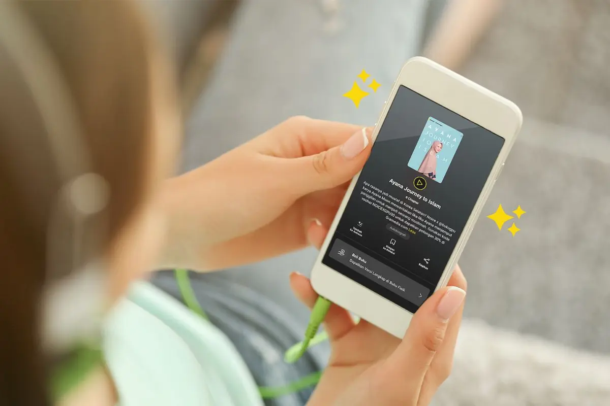 Platform konten audio lokal Noice berkolaborasi dengan Gramedia Pustaka Utama.