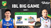 Link Live Streaming Big Game IBL 2022 di Vidio, Prawira Bandung vs Satria Muda Pertamina Jakarta. (Sumber : dok. vidio.com)