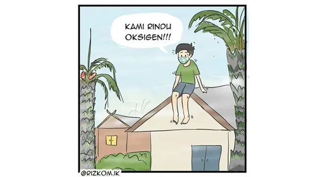 Sindir Bencana Kabut Asap, Warganet Buat Ilustrasi Keren #MelawanAsap