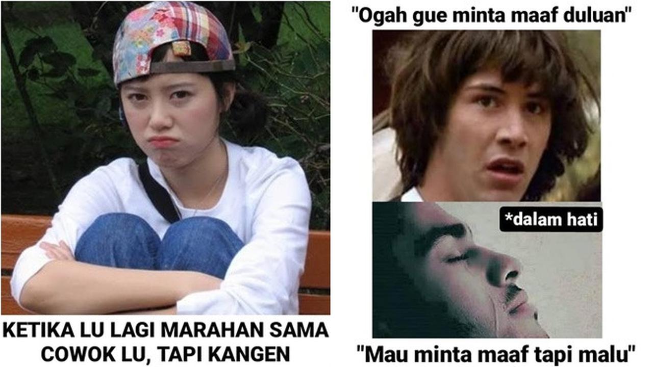 6 Meme Realita Saat Musuhan dengan Pacar Ini Malah Bikin Dada Sesak