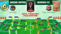 Gresik United vs Borneo FC (Bola.com/Samsul Hadi)