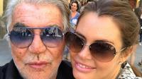 Roberto Cavalli dan istri mudanya Sandra Nilsson. (Dok: Instagram @robertocavalli)