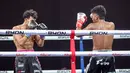 Nelson dinyatakan menang lewat keputusan juri dengan skor 29-28, 28-29 dan 30-27. (Bola.com/Nur Iman Ali)