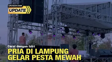 Seorang pria warga Kabupaten Pringsewu, Lampung, mendadak viral di media sosial setelah menggelar dan mengunggah momen perayaan perceraian mewah.