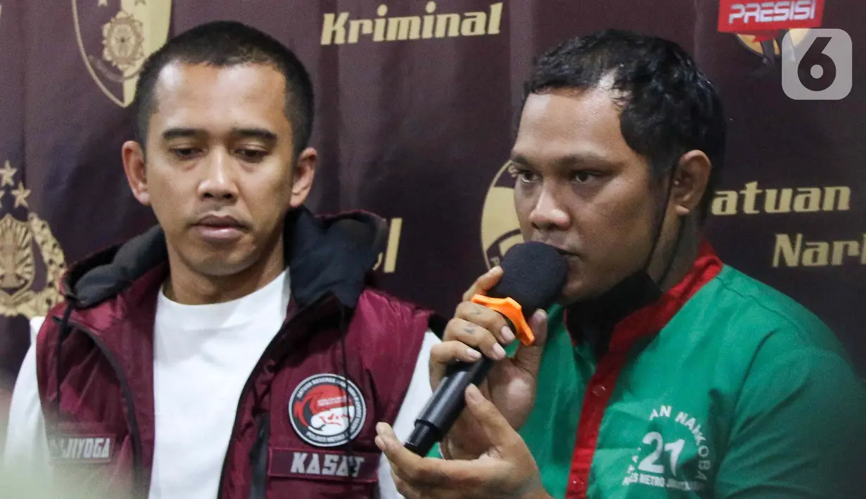 Dalam rilis ini Polres Metro Jakarta Barat juga mengumumkan hasil asesmen terhadap musisi Virgoun terkait kasus penyalahgunaan narkoba. (Liputan6.com/Herman Zakharia)