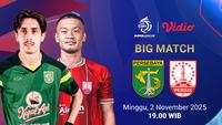 Siaran Langsung BRI Super League 2025/26: Persebaya vs Persis Solo Tayang Eksklusif di Vidio