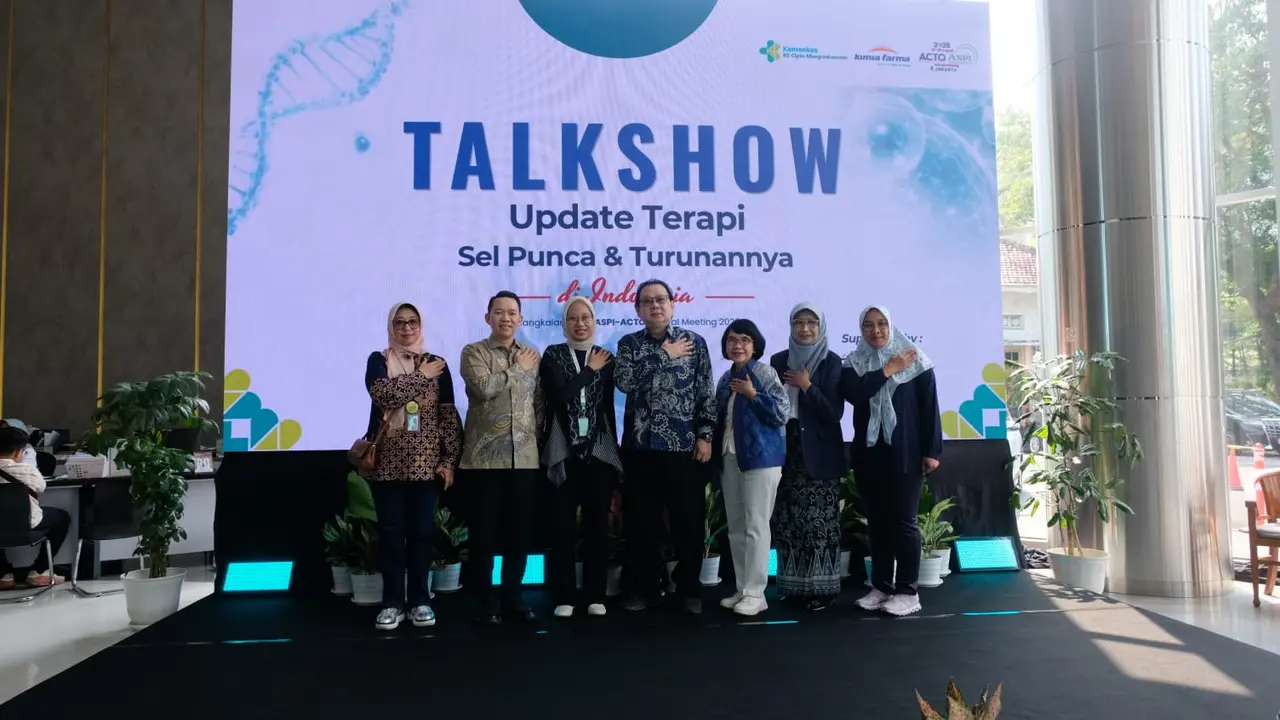 Terapi stem cell berkembang di Indonesia. Kimia Farma menekankan pentingnya keamanan, edukasi, dan bukti medis dalam penggunaannya. (Dok KAEF)