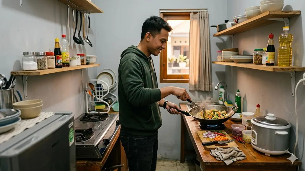 Anak kos masak