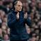 Pelatih kepala Timnas Inggris asal Jerman, Thomas Tuchel, mengamati para pemain dari pinggir lapangan selama pertandingan persahabatan antara Inggris dan Wales di Stadion Wembley, London, pada 9 Oktober 2025. (Ben STANSALL/AFP)