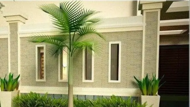 Desain Pagar Tembok Minimalis Natural