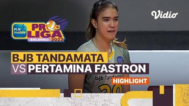 Berita video highlights Proliga 2022 sektor putri, Bandung BJB Tandamata kalahkan Jakarta Pertamina Fastron dengan skor 3-1, Jumat (4/3/22)